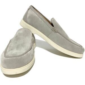 Loake Shoemakers Tuscany Suede Stone Shoes Men's Size 10 Made In England